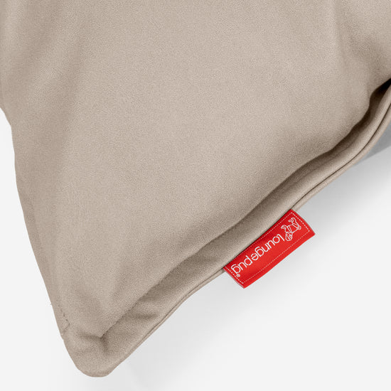 Dekokissen / Sofa Kissenbezug 47 x 47cm - Veganes Leder Elfenbein 03