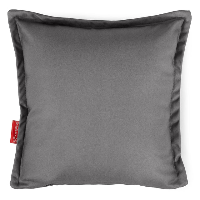 Dekokissen / Sofa Kissenbezug 47 x 47cm - Veganes Leder Grau 01