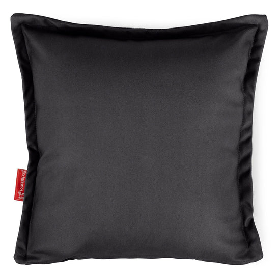 Dekokissen / Sofa Kissenbezug 47 x 47cm - Veganes Leder Schwarz 01