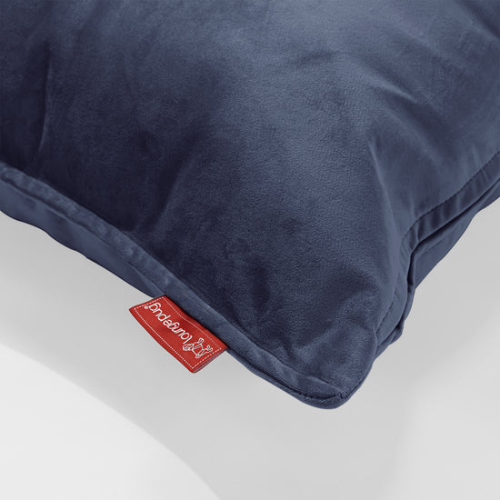 Kissen Rund 50cm - Samt Marineblau 02
