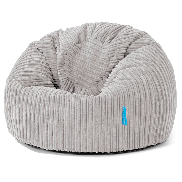 Klassicher Kindersessel Sitzsack 1-5 jahren - Cord Silbergrau 01
