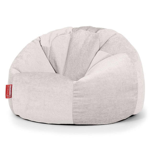 Klassischer Sitzsack Sessel - Chenille Creme 01