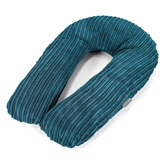 Knuddelkissen - Cord Blaugrün 01