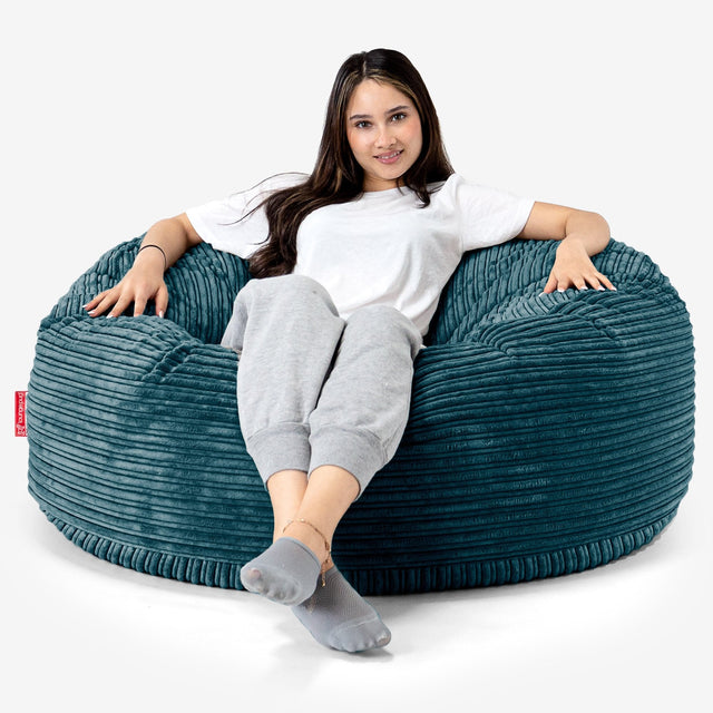 Mammoth Sofa Sitzsack XXL - Cord Blaugrün 01
