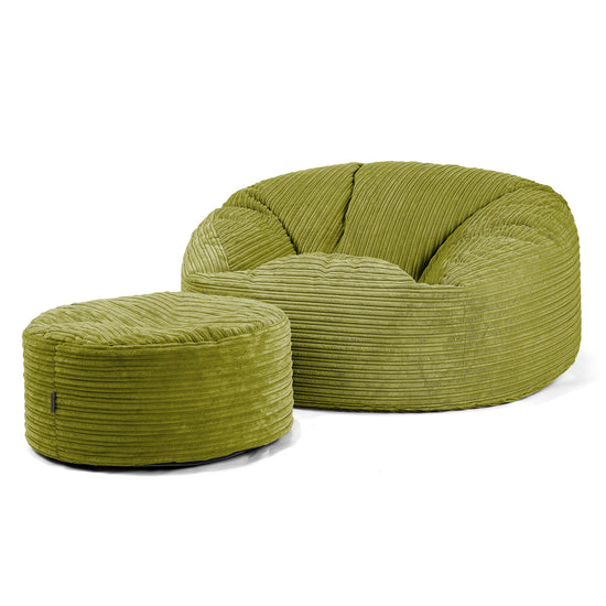 Mammoth Sofa Sitzsack XXL - Cord Hellgrün 04