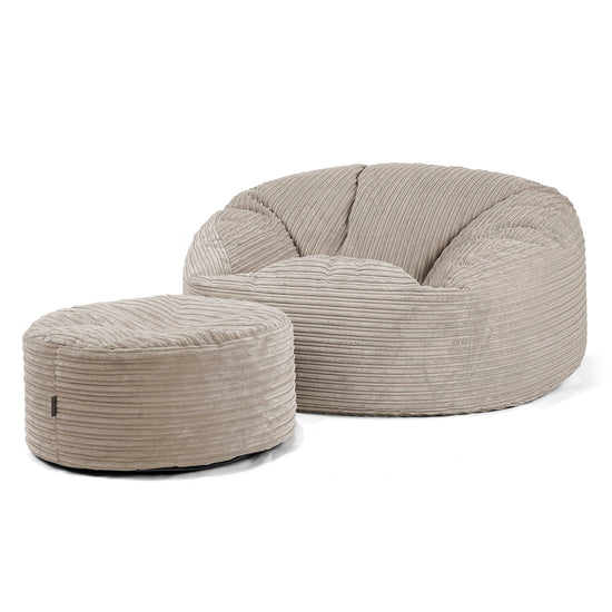 Mammoth Sofa Sitzsack XXL - Cord Nerzfarben 04