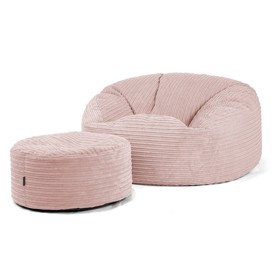 Mammoth Sofa Sitzsack XXL - Cord Rosa 04