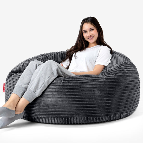 Mammoth Sofa Sitzsack XXL - Cord Schwarz 04