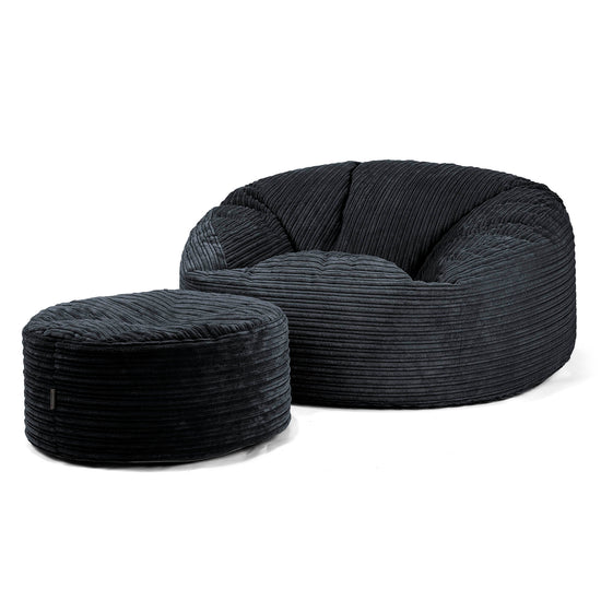 Mammoth Sofa Sitzsack XXL - Cord Schwarz 04