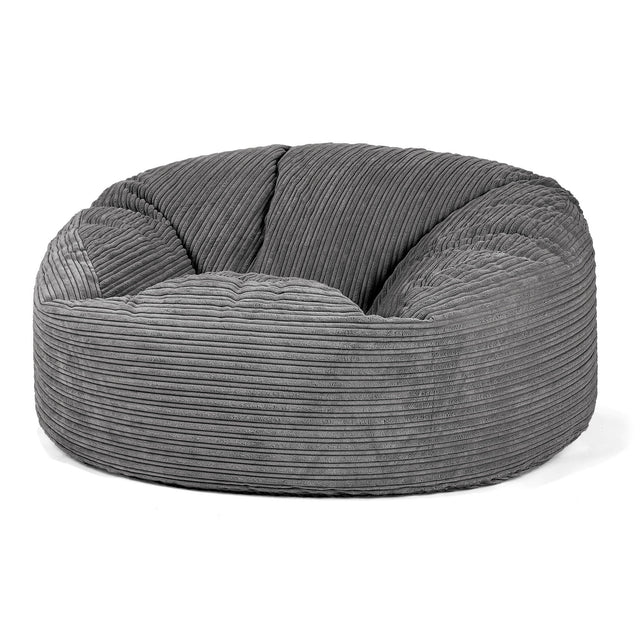 Mammoth Sofa Sitzsack XXL - Cord Stahlgrau 01