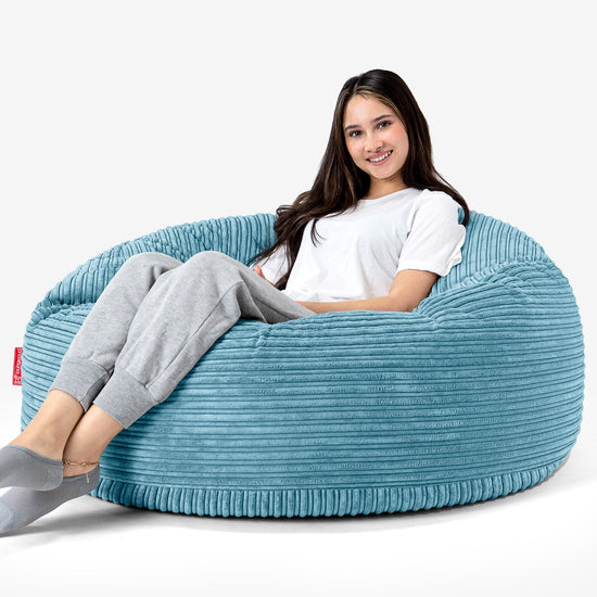 Mammoth Sofa Sitzsack XXL - Cord Türkis 04