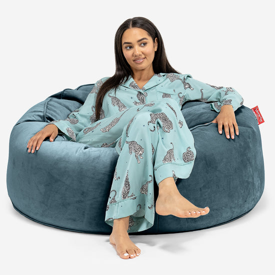Mammoth Sofa Sitzsack XXL - Samt Türkis 01
