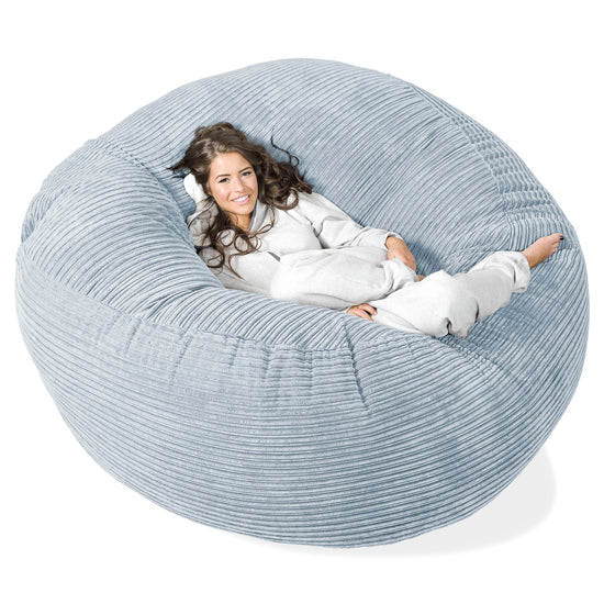 Mega-Mammoth Sofa Sitzsack XXL - Cord Baby Blau 01