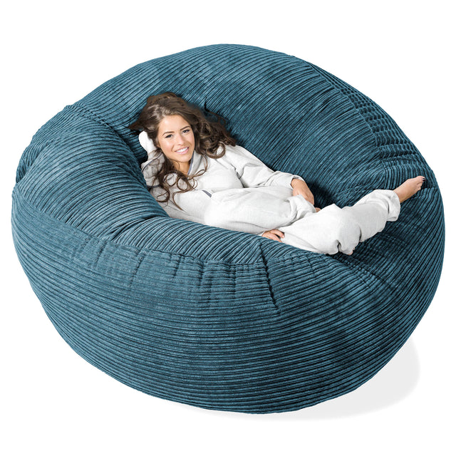 Mega-Mammoth Sofa Sitzsack XXL - Cord Marineblau 01