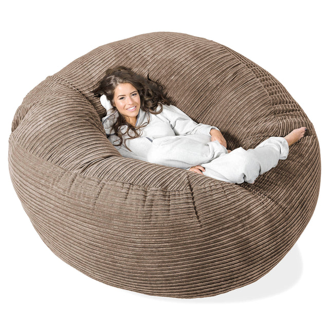 Mega-Mammoth Sofa Sitzsack XXL - Cord Mocca 01