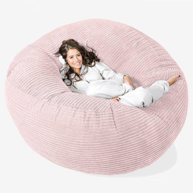 Mega-Mammoth Sofa Sitzsack XXL - Cord Rosa 01