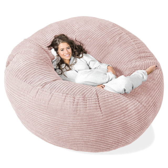 Mega-Mammoth Sofa Sitzsack XXL - Cord Rosa 01