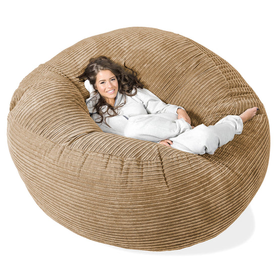 Mega-Mammoth Sofa Sitzsack XXL - Cord Sand 01