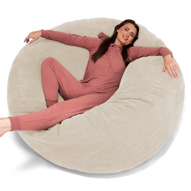 Mega-Mammoth Sofa Sitzsack XXL - Pom-Pom Creme 01