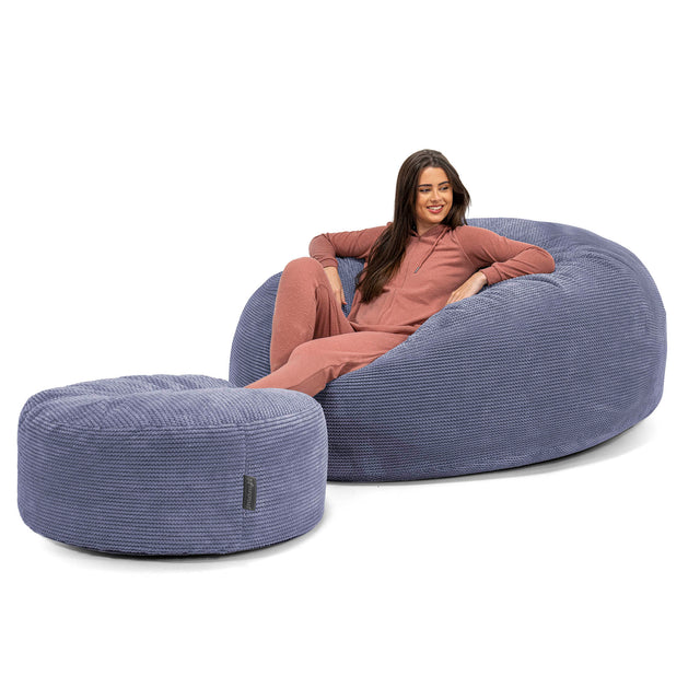 Mega-Mammoth Sofa Sitzsack XXL - Pom-Pom Lila 02