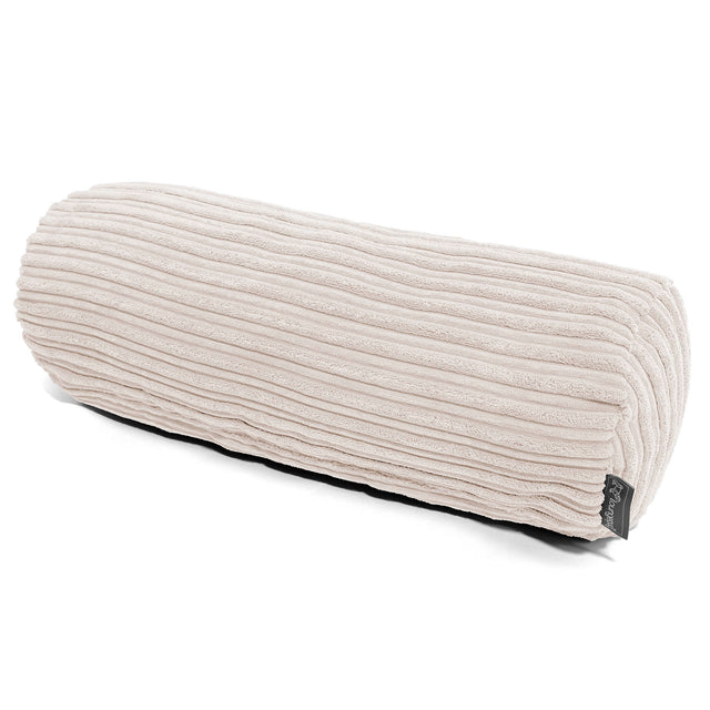 Nackenrolle Kissen 20 x 55cm - Cord Elfenbein 01
