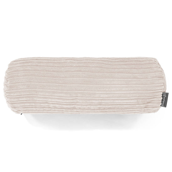 Nackenrolle Kissen 20 x 55cm - Cord Elfenbein 02