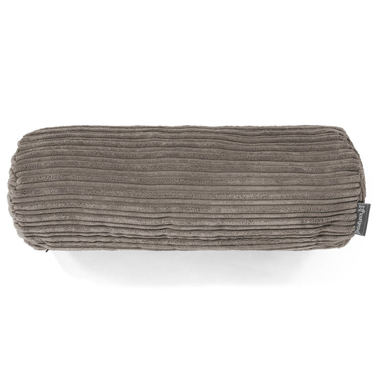 Nackenrolle Kissen 20 x 55cm - Cord Schiefergrau 02