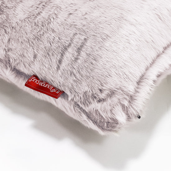Nackenrolle Kissen 20 x 55cm - Kaninchen Kunstfell Pastellrosa 03