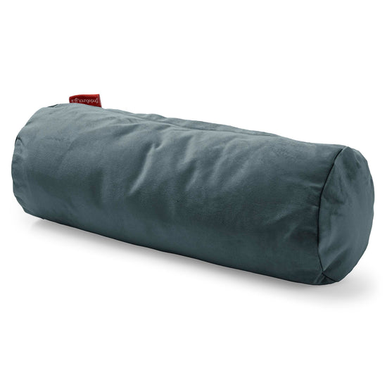 Nackenrolle Dekokissen / Sofakissen 20 x 55cm - Samt Türkis 01