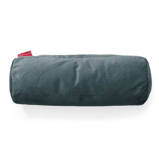 Nackenrolle Dekokissen / Sofakissen 20 x 55cm - Samt Türkis 02