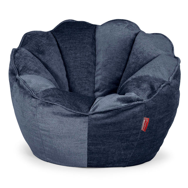 Natalia Sacco Sitzsack Stuhl - Chenille Marineblau 01