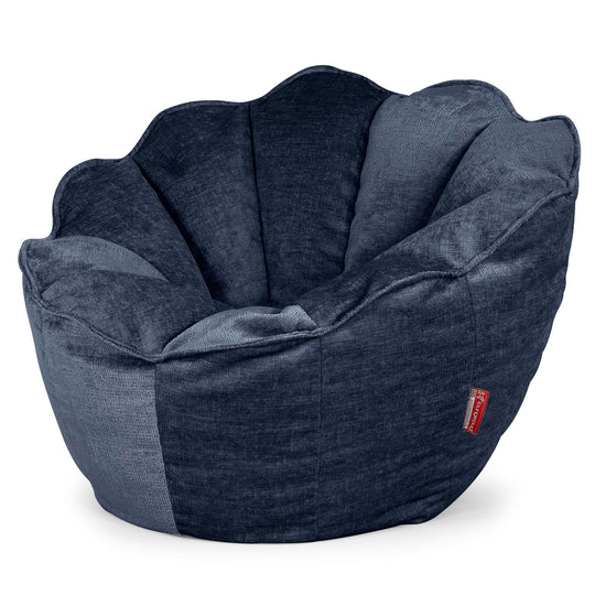 Natalia Sacco Sitzsack Stuhl - Chenille Marineblau 02