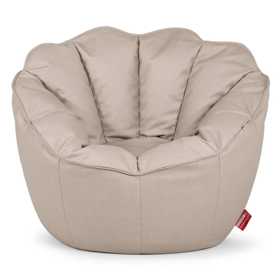 Natalia Sacco Sitzsack Stuhl - Veganes Leder Elfenbein 01