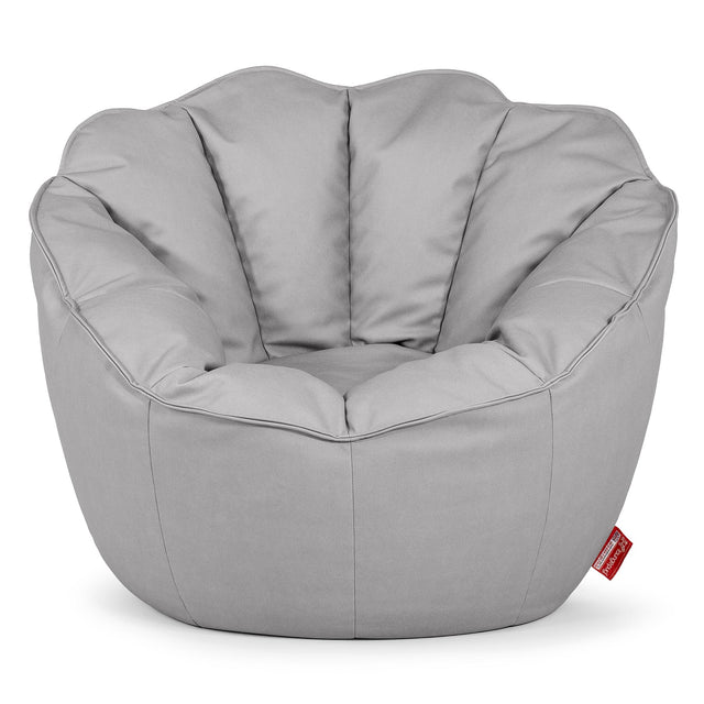 Natalia Sacco Sitzsack Stuhl - Veganes Leder Grau 01