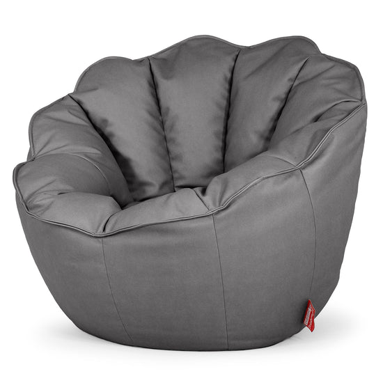 Natalia Sacco Sitzsack Stuhl - Veganes Leder Grau 02