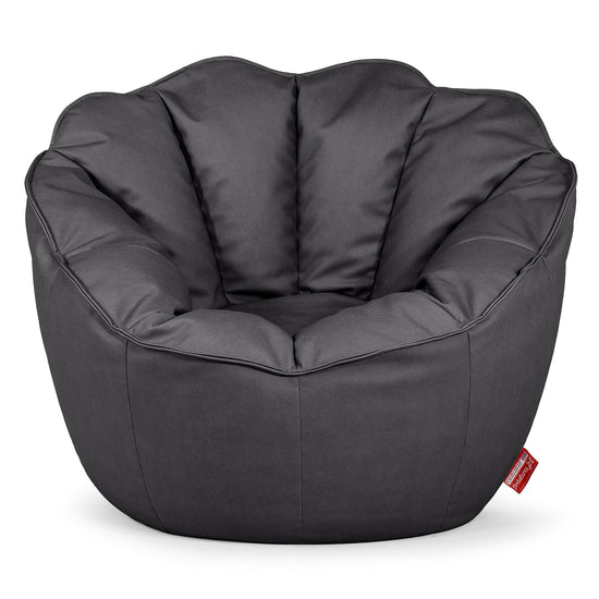 Natalia Sacco Sitzsack Stuhl - Veganes Leder Schwarz 01