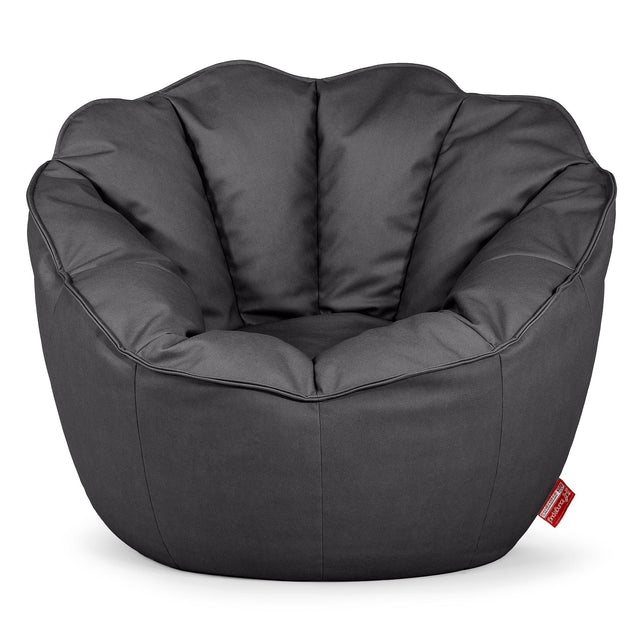 Natalia Sacco Sitzsack Stuhl - Veganes Leder Schwarz 01