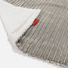 Sherpa-Decke - Cord Nerzfarben 02