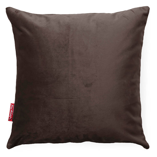 Kissen 47 x 47cm - Samt Espresso 01