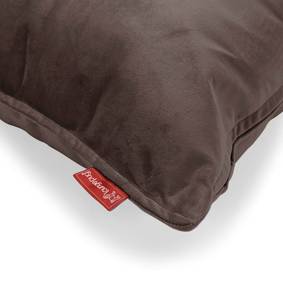 Kissen 47 x 47cm - Samt Espresso 03