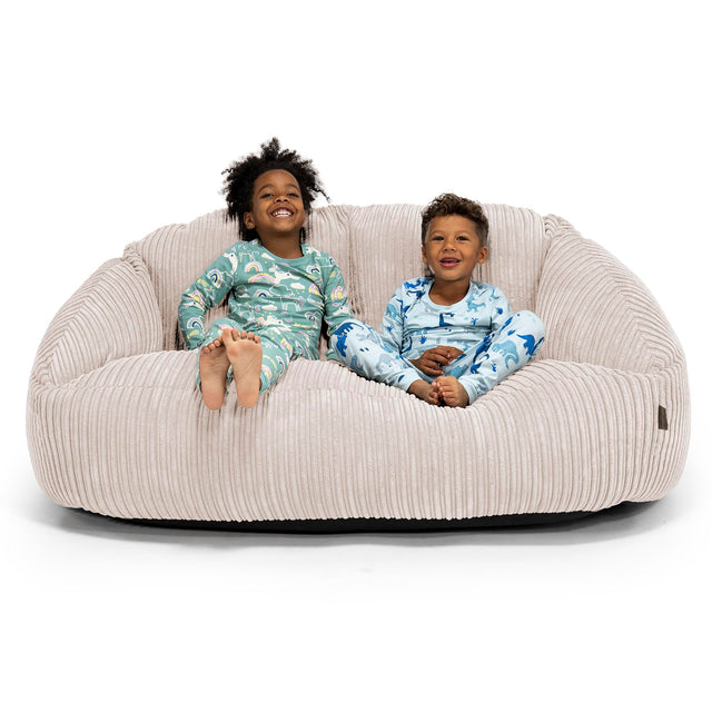 Riesen Bubble Kinder Sofa 2-14 Jahre - Cord Elfenbein 01