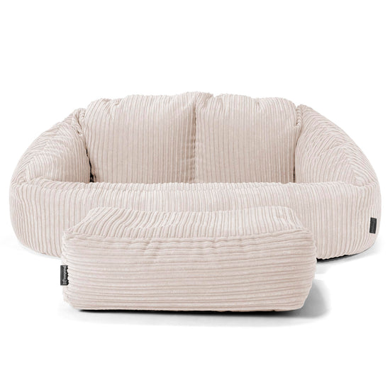 Riesen Bubble Kinder Sofa 2-14 Jahre - Cord Elfenbein 02
