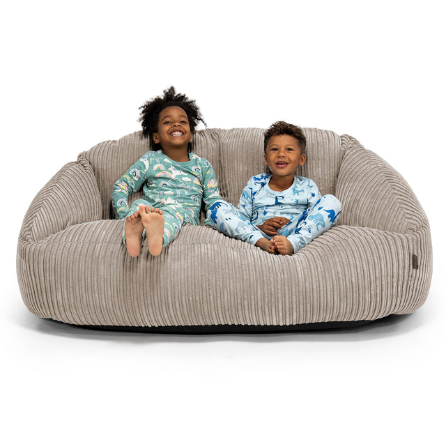 Riesen Bubble Kinder Sofa 2-14 Jahre - Cord Nerzfarben 01