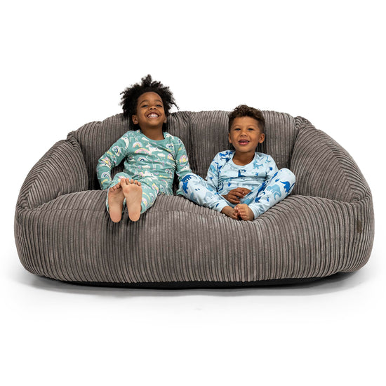 Riesen Bubble Kinder Sofa 2-14 Jahre - Cord Schiefergrau 01