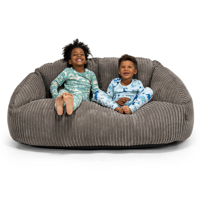 Riesen Bubble Kinder Sofa 2-14 Jahre - Cord Schiefergrau 01