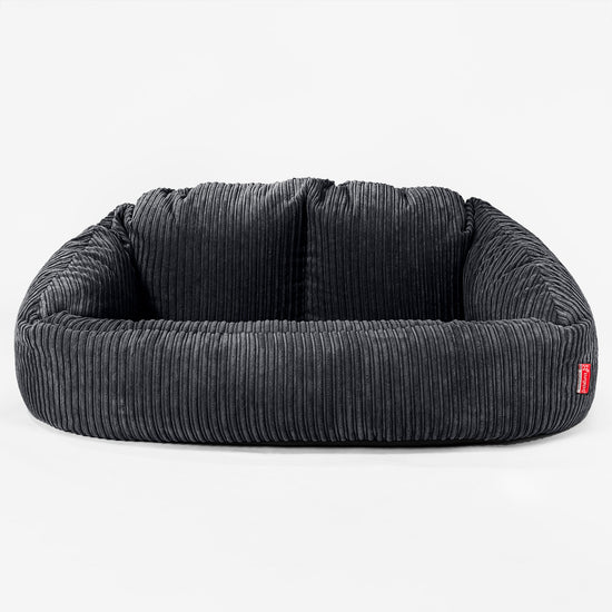 Riesen Bubble Kinder Sofa 2-14 Jahre - Cord Schwarz 03