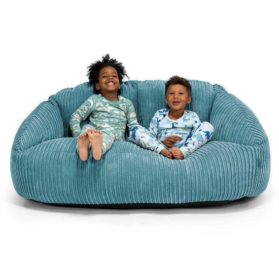 Riesen Bubble Kinder Sofa 2-14 Jahre - Cord Türkis 01
