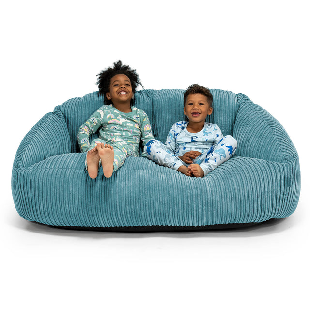 Riesen Bubble Kinder Sofa 2-14 Jahre - Cord Türkis 01