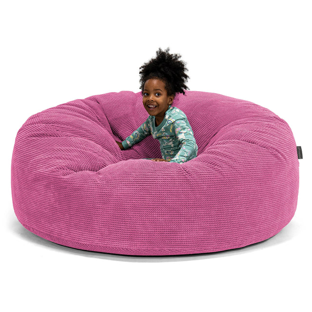 Riesen Familiengröße Kinder Sitzsack 2-14 Jahre - Pom-Pom Pink 01