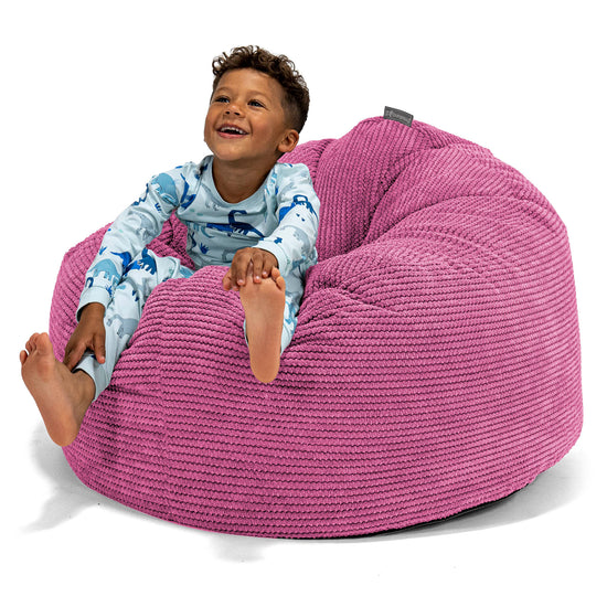 Riesen Kuschel Sitzsack für Kinder 3-8 Jahre - Pom-Pom Pink 01